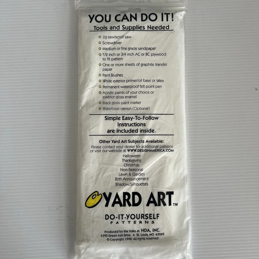 Yard Art Do It Yourself Wood Patterns Santa Reindeer Noel Lot of 3 Sealed